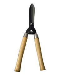 قیچی شمشاد زن دسته چوبی شمشاد نازک ممتاز 