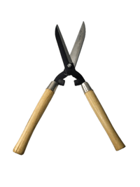 قیچی شمشاد زن دسته چوبی شمشاد نازک ممتاز 