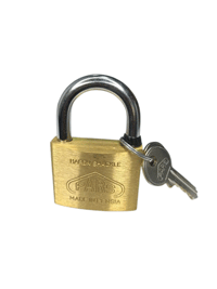 قفل آویز برنجی سایز 50 میلی متر پارس