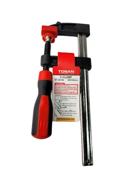 گیره نجاری سایز 15 سانتی متر فک 5 سانتی متر توسن مدل TF1-50150