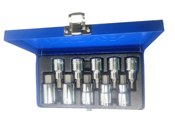 ست آلن بکس شش گوش 10 پارچه درایو 1/2 اینچ نوا مدل NTS-7004