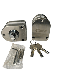 قفل شیشه زبانه چنگکی کلید برنجی ساتن میرال