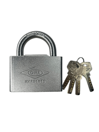 قفل آویز سوپر روکش دار سایز 75 میلی متر گیرا مدل 028