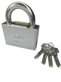 قفل آویز سوپر روکش دار سایز 75 میلی متر گیرا مدل 028